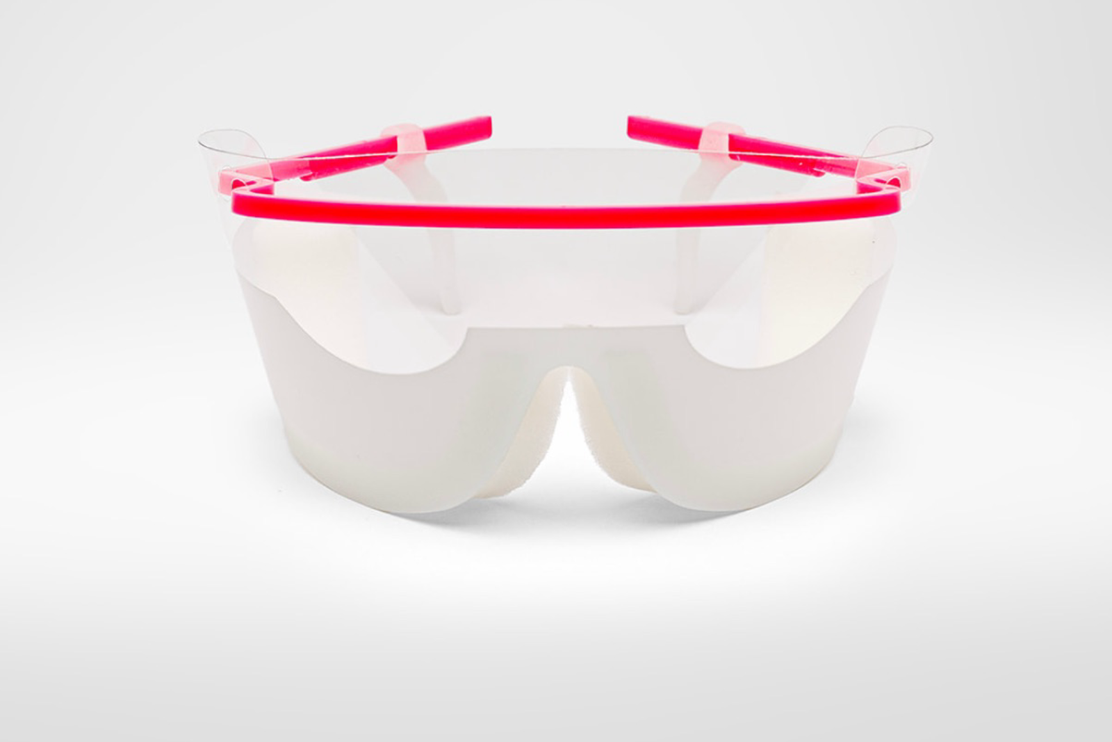 Lower opaque lens design with improved visual block