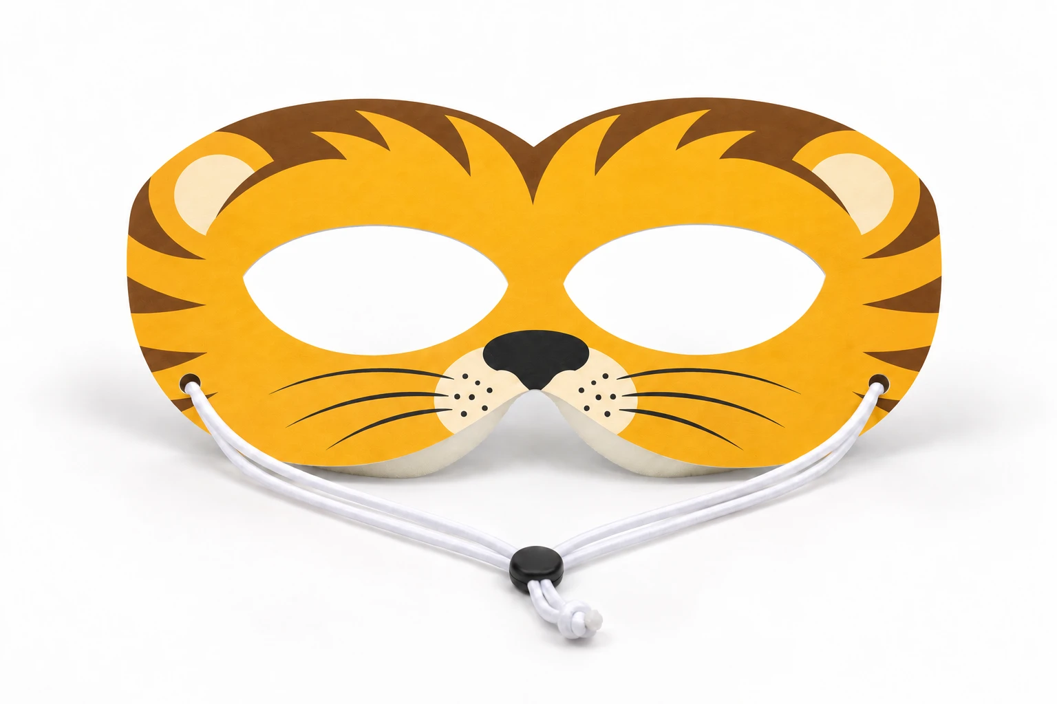 Lion character eyewear with foam supports and adjustable cord