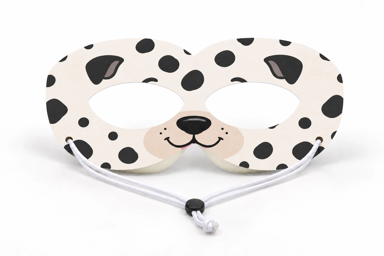 Puppy character eyewear with foam supports and adjustable cord